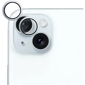 Epico hliníkové ochranné sklo na šošovky fotoaparátu pre iPhone 15/15 Plus – modré