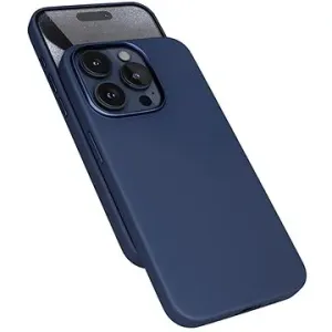 Epico Mag+ kožený kryt iPhone 15 Pro Max – modrý