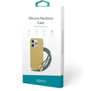 EPICO silikónový kryt so šnúrkou na iPhone 14 Plus - pieskový