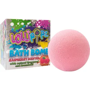 Lollipopz Bath Bath Bomb šumivá guľa do kúpeľa pre deti Raspberry 165 g