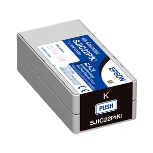 Epson SJIC22P(K) C33S020601 pre ColorWorks, čierna (black) originálna cartridge #941372