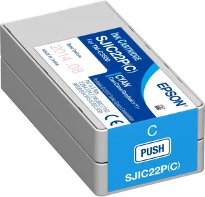 Epson SJIC22P(C) C33S020602 pre ColorWorks, azúrová (cyan) originálna cartridge #941373