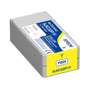 Epson SJIC22P(Y) C33S020604 pre ColorWorks, žltá (yellow) originálna cartridge #941375