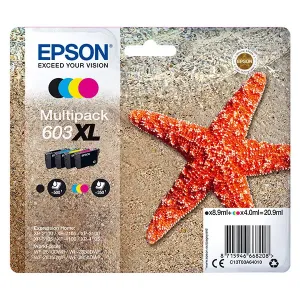EPSON C13T03A64010 - originálna cartridge, čierna + farebná, 8,9ml
