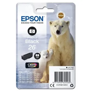 EPSON T2611 (C13T26114012) - originálna cartridge, fotočierna, 4,7ml