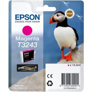 EPSON T3243 (C13T32434010) - originálna cartridge, purpurová, 14ml