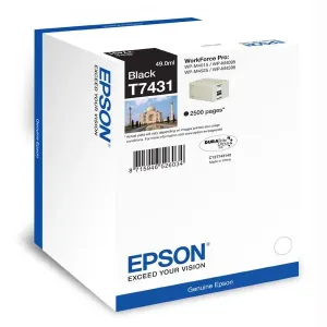 EPSON T7431 (C13T74314010) - originálna cartridge, čierna, 2500 strán
