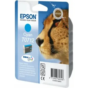 EPSON T0712 (C13T07124022) - originálna cartridge, azúrová, 5,5ml