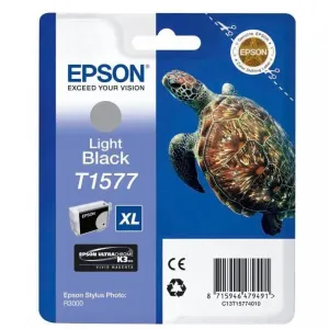 EPSON T1577 (C13T15774010) - originálna cartridge, svetlo čierna, 26ml