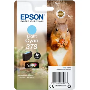 EPSON T3785 (C13T37854010) - originálna cartridge, svetlo azúrová, 4,8ml