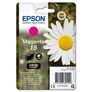 Epson originálna cartridge C13T18034012, T180340, magenta, 3,3ml, Epson Expression Home XP-102, XP-402, XP-405, XP-302