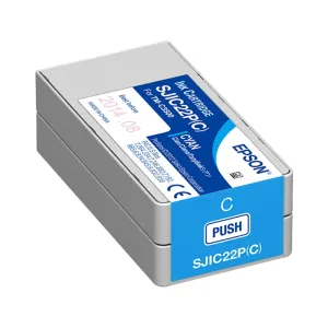 Epson SJIC22P(C) C33S020602 pre ColorWorks, azúrová (cyan) originálna cartridge #937243