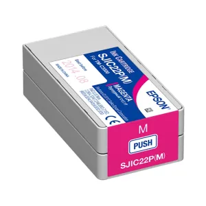 Epson SJIC22P(M) C33S020603 pre ColorWorks, purpurová (magenta) originálna cartridge #937244