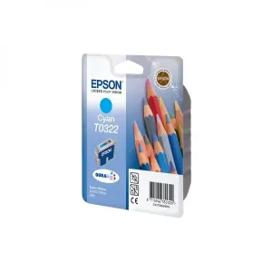 EPSON T0322 (C13T03224010) - originálna cartridge, azúrová, 420 strán