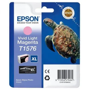 EPSON T1576 (C13T15764010) - originálna cartridge, svetlo purpurová, 26ml