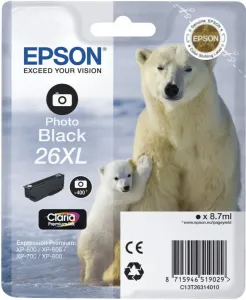 EPSON T2631 (C13T26314022) - originálna cartridge, fotočierna, 8,7ml