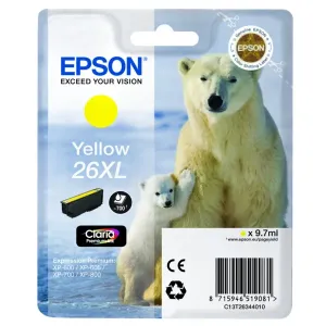 Epson T26344022, T263440, 26XL žltá (yellow) originálna cartridge