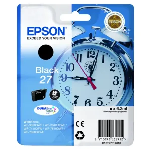 EPSON T2701 (C13T27014022) - originálna cartridge, čierna, 6,2ml