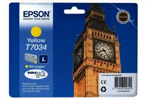 EPSON T7034 (C13T70344010) - originálna cartridge, žltá, 800 strán