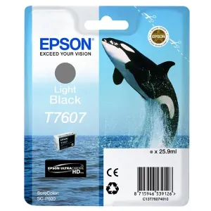 EPSON T7607 (C13T76074010) - originálna cartridge, svetlo čierna, 25,9ml