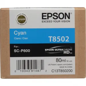 Epson T850200 azúrová (cyan) originálna cartridge