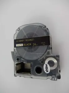 Epson LK-SC24KZ, 24mm x 9m, zlatý tisk / černý podklad, kompatibilní páska