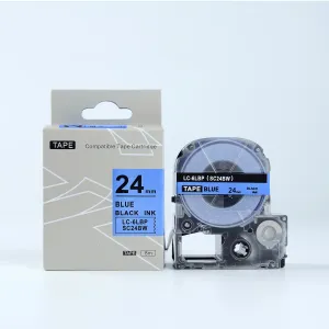 Epson LTS24BW, 24mm x 5m, modrý tisk / bílý podklad, kompatibilní páska