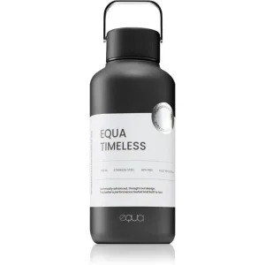 Equa Timeless fľaša na vodu z nehrdzavejúcej ocele malá farba Dark 600 ml