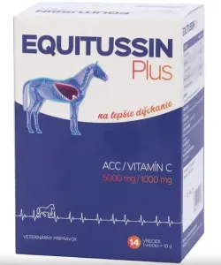 EQUITUSSIN PLUS Prípravok pre kone na lepšie dýchanie 14x10g