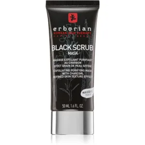 Erborian Peelingová čistiaca maska s uhoľným práškom Black Scrub Mask (Exfoliating Purifying Mask) 50 ml