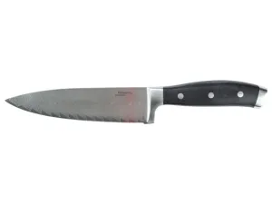 ERNESTO® Kuchynský nôž/Nôž na zeleninu z damascénskej ocele (kuchynský nôž s nitovanou rukoväťou)