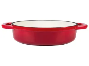 ERNESTO® Liatinová zapekacia miska, Ø 17 cm (červená)