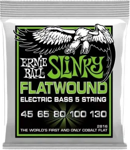 Ernie Ball Slinky Flatwound 5-string Regular.045-.130