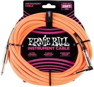 Ernie Ball P06067 Oranžová 7,5 m Rovný - Zalomený