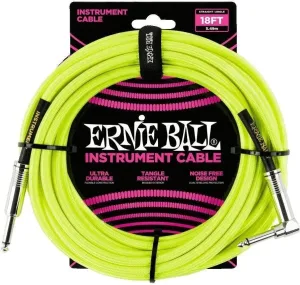Ernie Ball P06085-EB Žltá 5,5 m Rovný - Zalomený