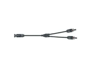 Kábel TIPA MC4 rozbočenie 1x konektor / 2x zdierka 30cm #3746103