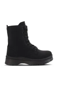 Esem Henda Girls Boots Black Nubuck #8622339