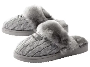 esmara® Dámske papuče z jahňacej kožušiny (36, sivá)
