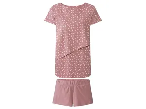 esmara® Dámske krátke  pyžamo s otvorom na dojčenie (XS (32/34), bledoružová)