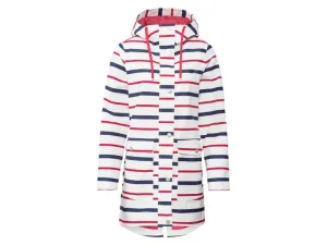 esmara® Dámsky kabát do dažďa (38, biela/ružovofialová/námornícka modrá)