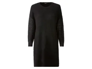 esmara® Dámske pulóvrové šaty (M (40/42), čierna)