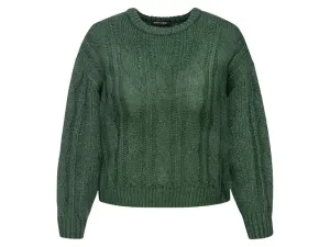 esmara® Dámsky sveter z hrubej pleteniny (M (40/42), zelená)