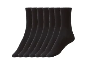 esmara® Dámske ponožky, 7 párov (35/38, čierna) #4016524