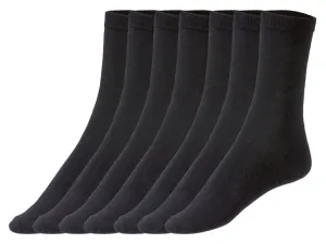 esmara® Dámske ponožky, 7 párov (35/38, čierna) #4450480