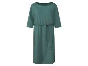 esmara® Dámske šaty s 3/4 rukávmi (L (44/46), zelená)