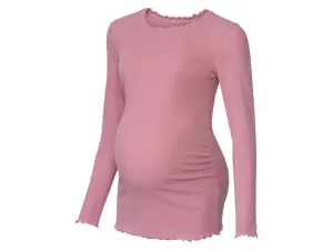 esmara® Dámske tehotenské tričko s dlhým rukávom (S (36/38), ružová) #8306093
