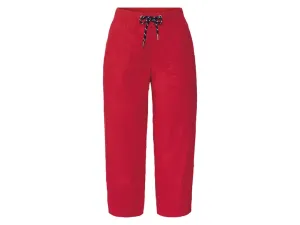 esmara® Dámske bavlnené nohavice (34, červená)