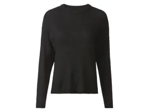 esmara® Dámsky pletený sveter (M (40/42), čierna)