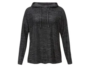 esmara® Dámsky sveter so spustenými ramenami (L (44/46), čierna)