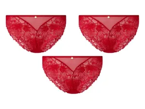 esmara® Dámske čipkované nohavičky, 2 kusy (M (40/42), červená) #8305743